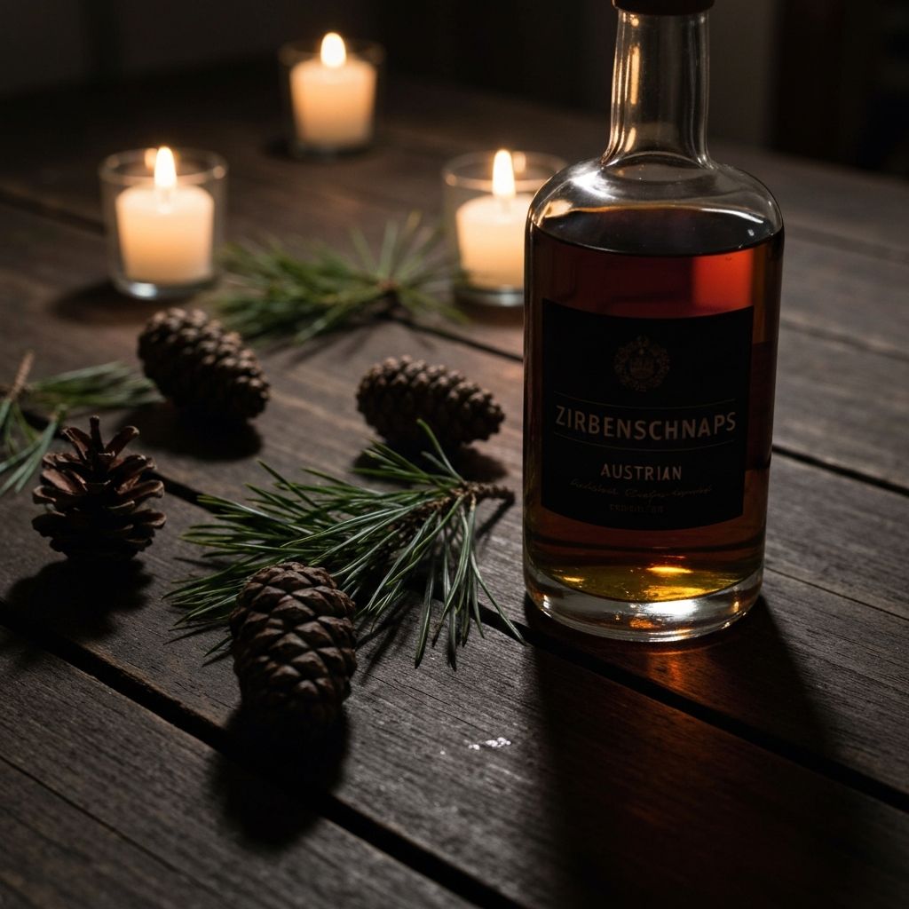 Zirbenschnaps Flasche